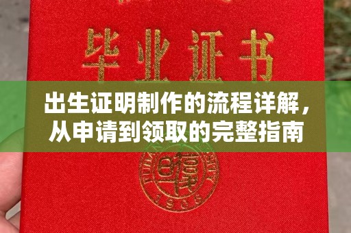 温州出生证明制作的流程详解，从申请到领取的完整指南